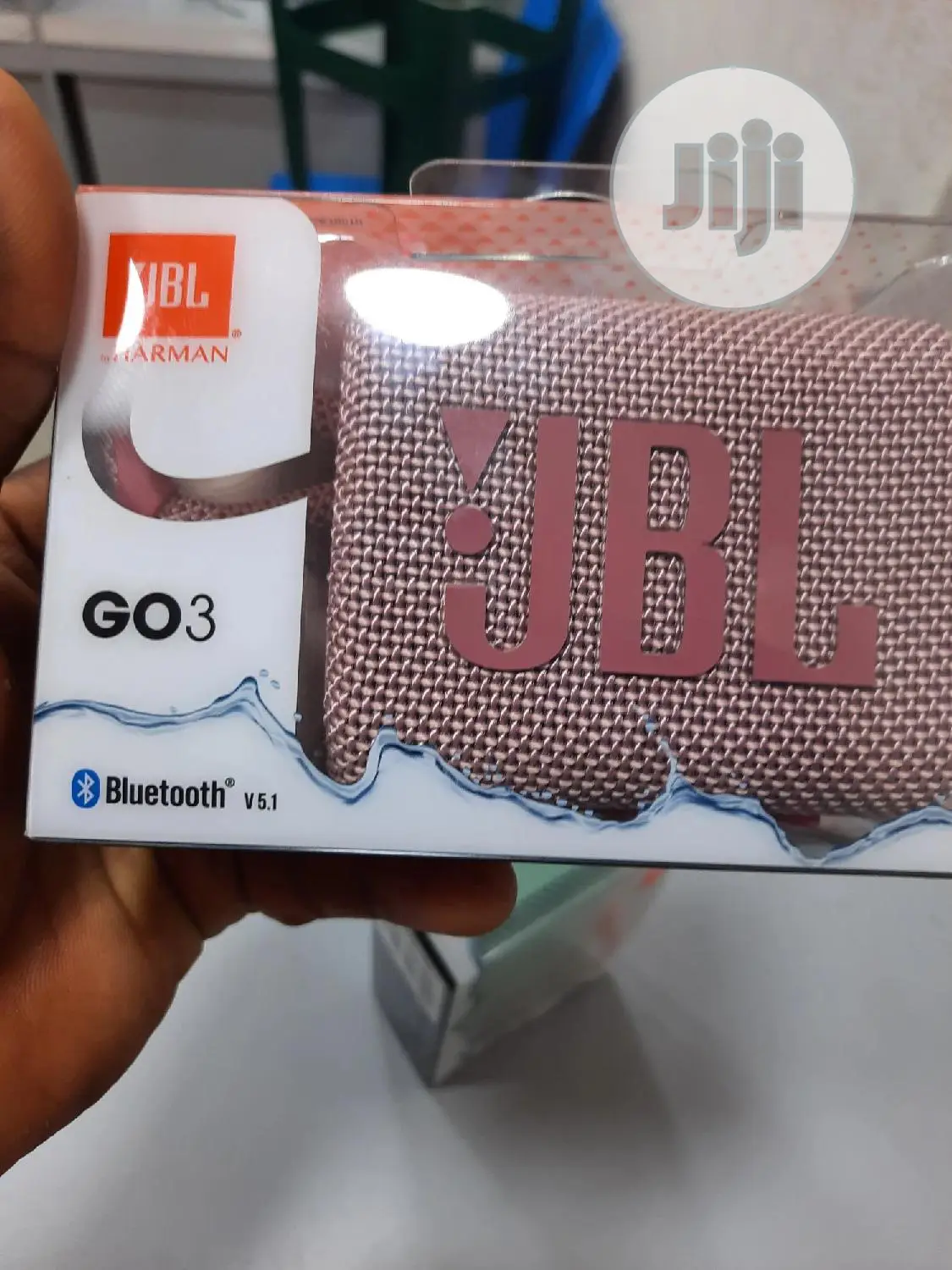 JBL Go 3 Portable Bluetooth Waterproof Speaker.