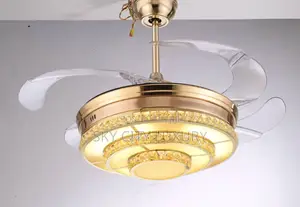 Led Chandelier Light With Fan