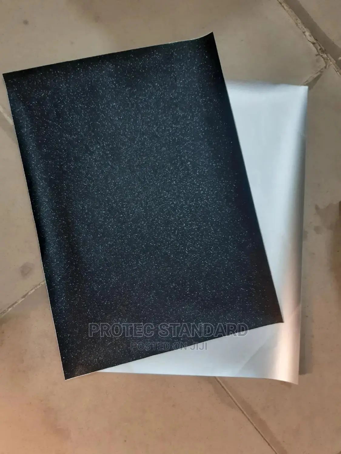 Plain Single Laptop Sticker (Black)