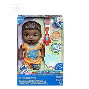 Baby Alive Super Snacks Snackin’ Luke – Black Hair
