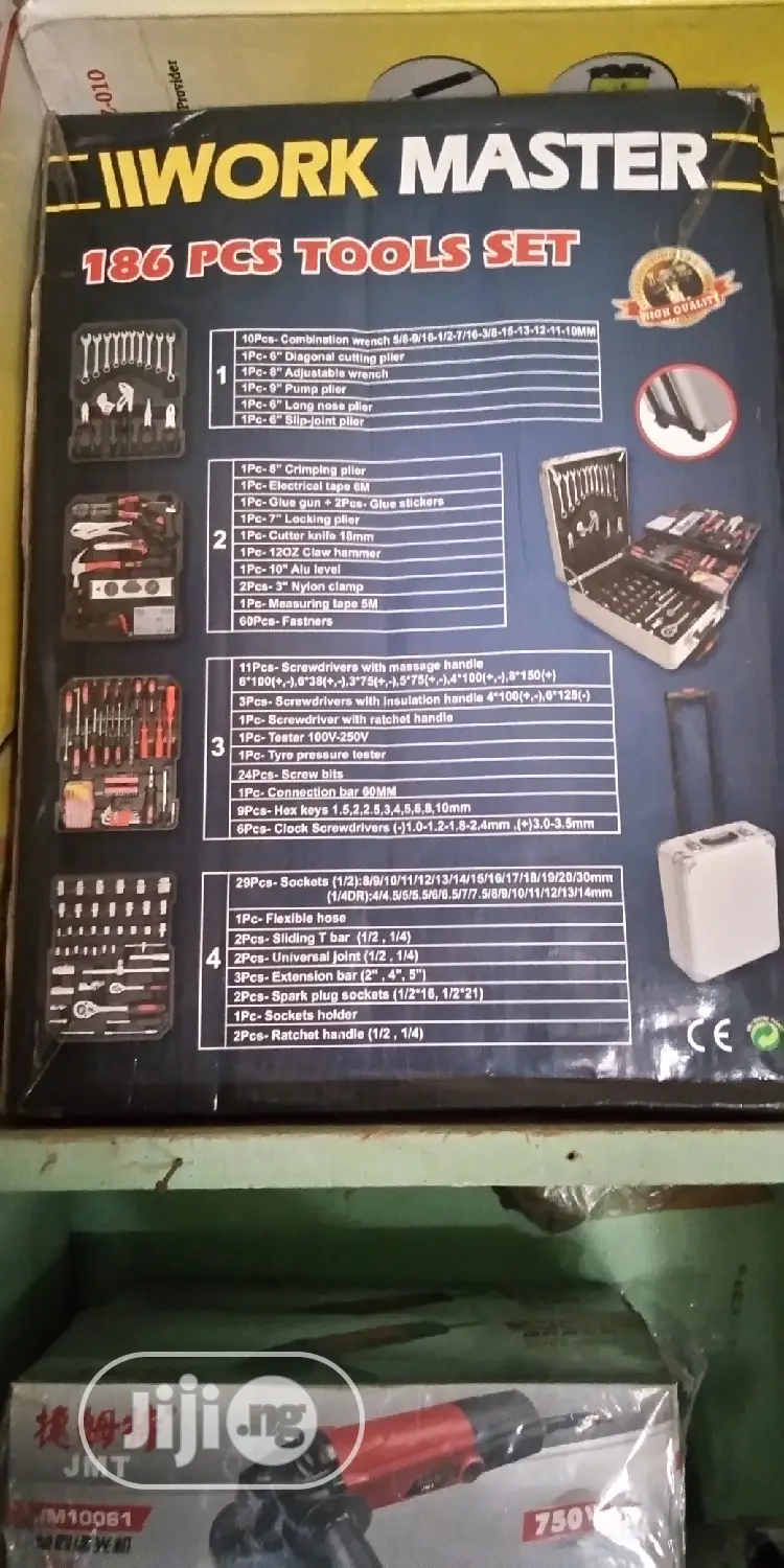 Work Master 186 Pices Tools Set