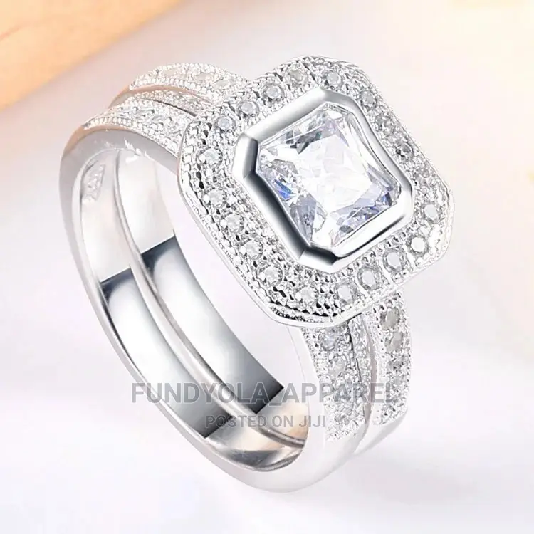 S925 Sterling Silver Wedding Set