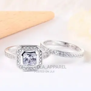 S925 Sterling Silver Wedding Set