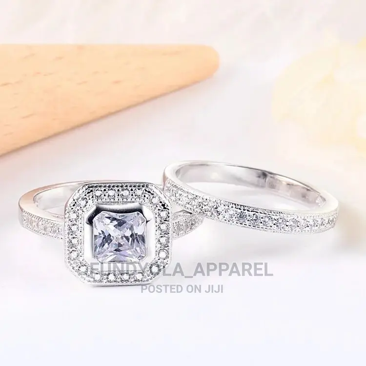 S925 Sterling Silver Wedding Set