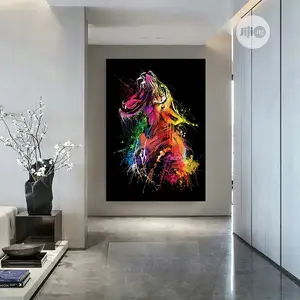 Coloful Tiger Art Wall Pictures