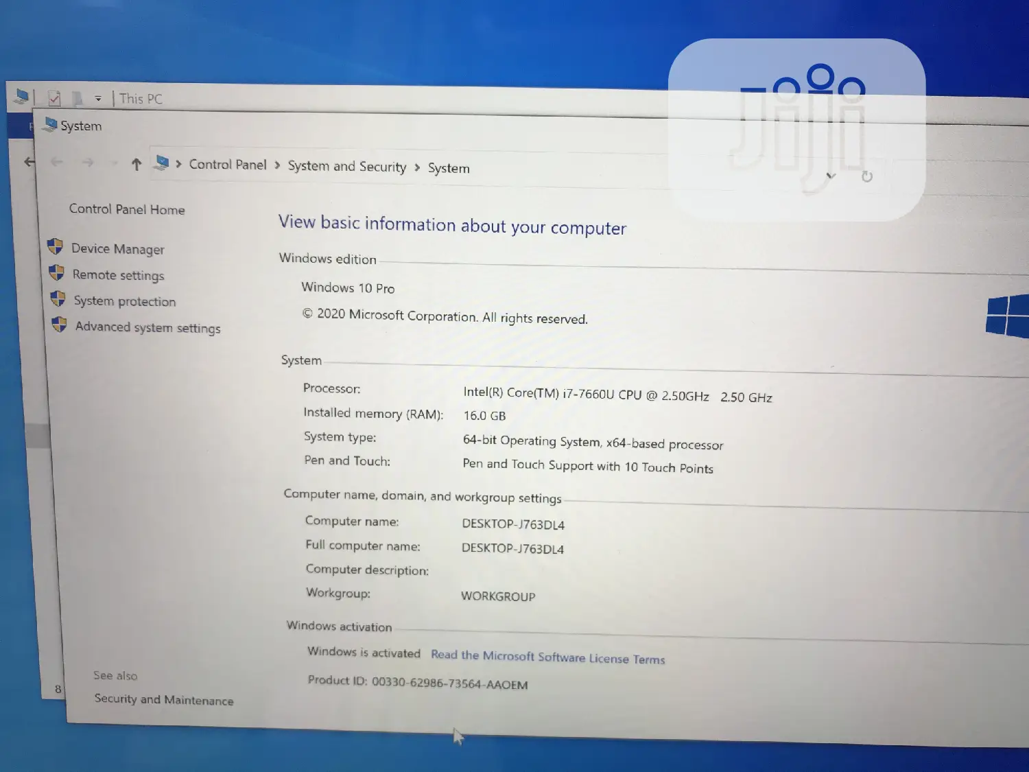 Laptop Microsoft 16GB Intel Core I7 SSD 512GB