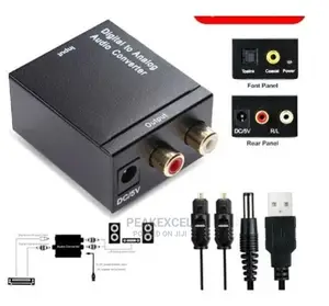 Digital to Analog Audio Converter With Optical Cable
