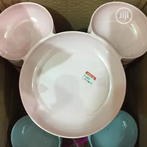 Mickey and Minnie Mouse Plates