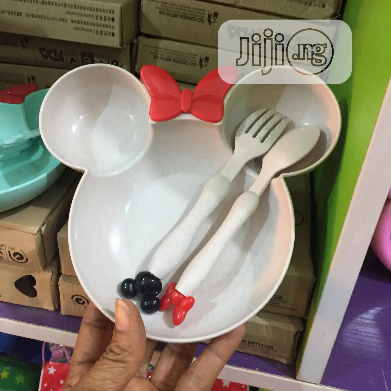Mickey and Minnie Mouse Plates