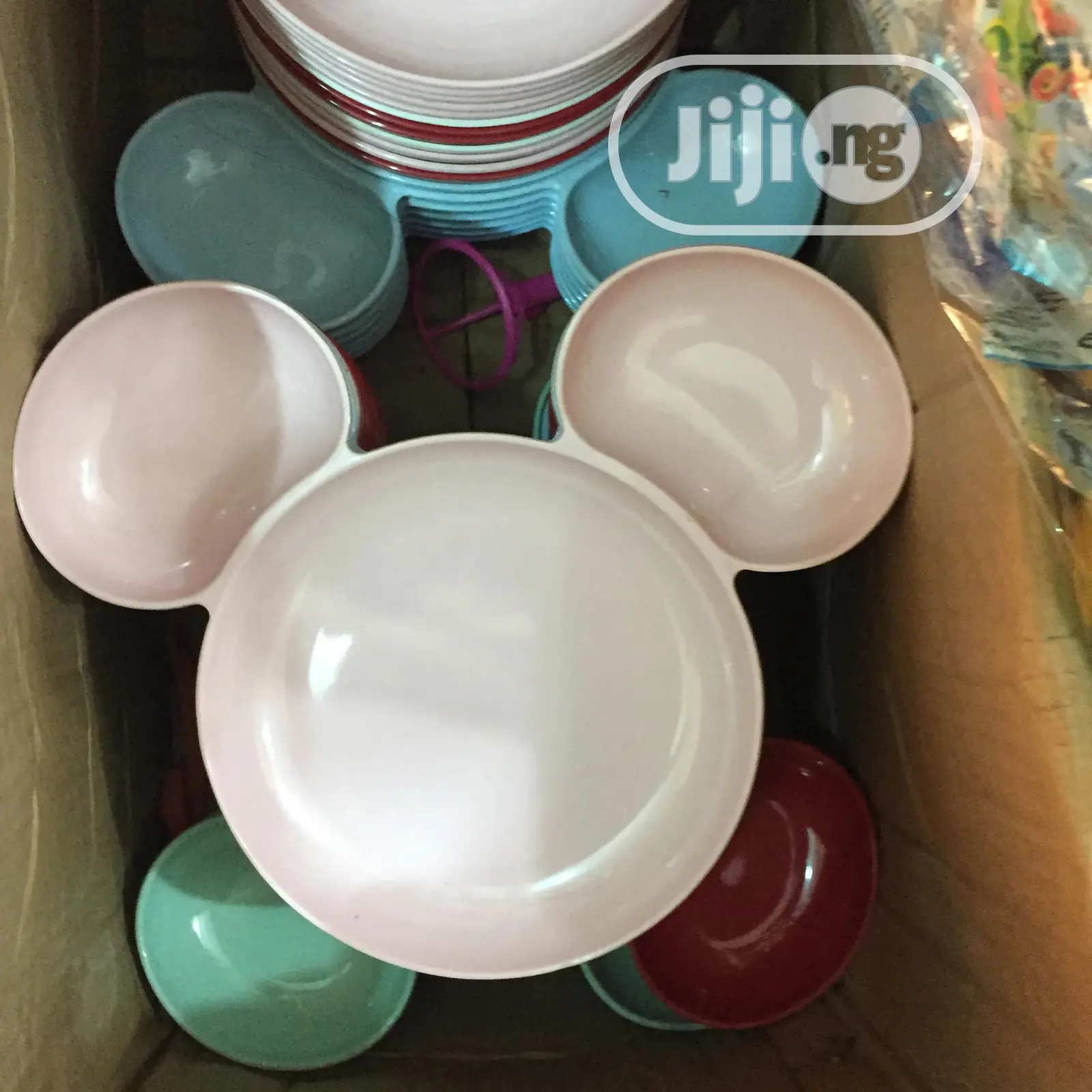 Mickey and Minnie Mouse Plates