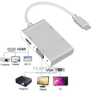 4 in 1 Type C to Hdmi Adapter Usb C 3.1 to Hdmi Vga Dvi Usb