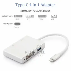 4 in 1 Type C to Hdmi Adapter USB C 3.1 to Hdmi Vga Dvi USB