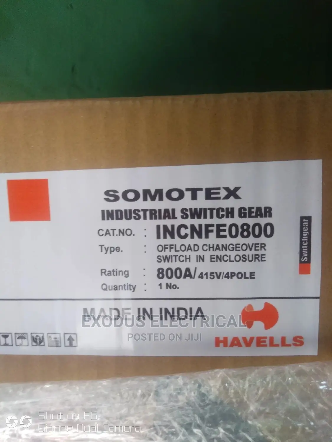 Change Over 800amps