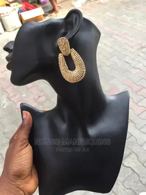 Black Ear Rings/ Jewelry Display Stand