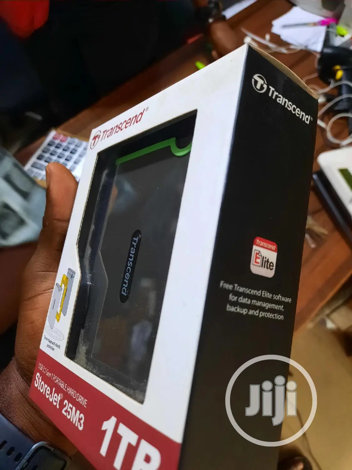 New Transcend Portable Hard Drive Storejet 25M3, 1TB