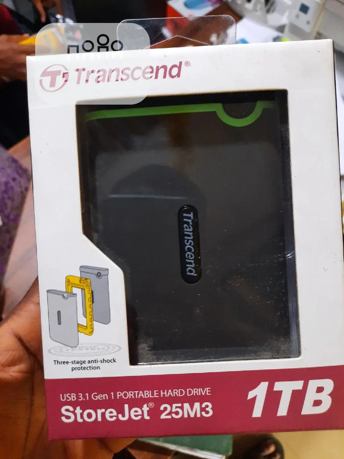 New Transcend Portable Hard Drive Storejet 25M3, 1TB