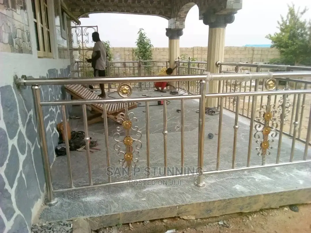 Stainless Handrail With Gold Combi(Argon)