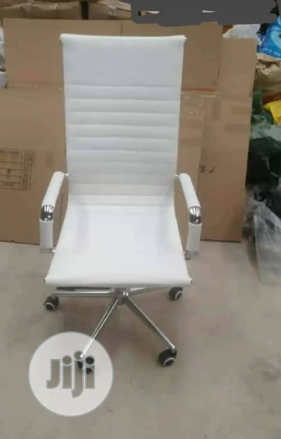 White Swivel Office Chair