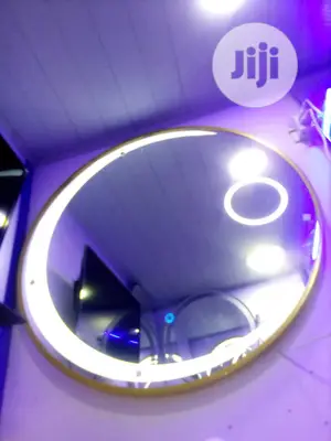 LED Mirror With Golden Frame