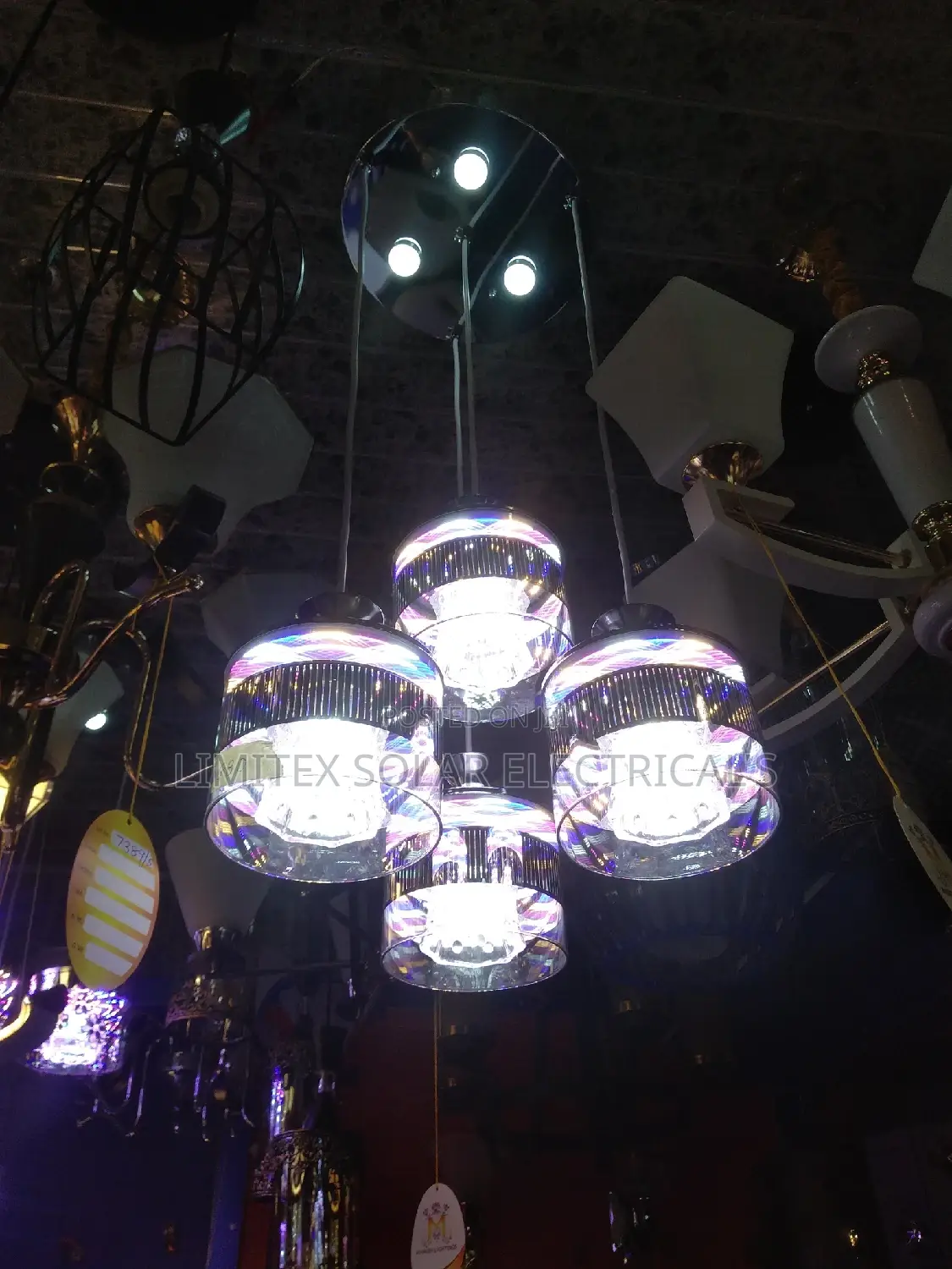 Four Finger Multi Color Pendant Glas Pendant Dropping Light