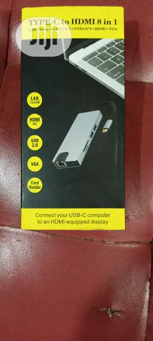 Type C to 8 in 1 Adapter