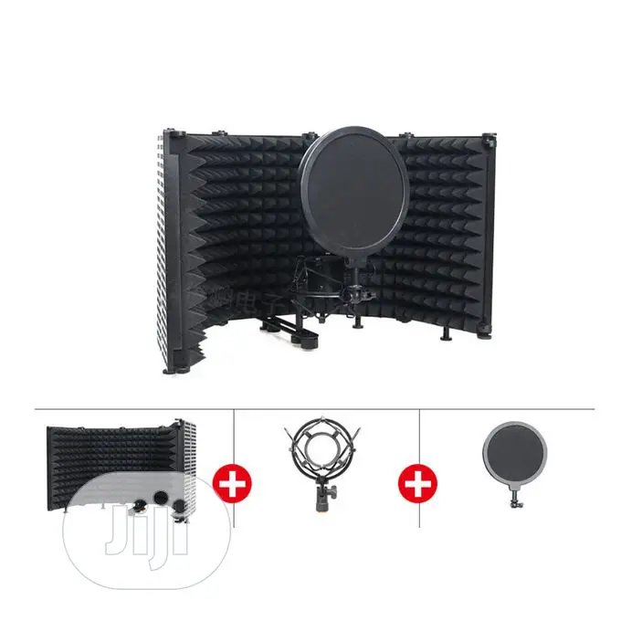 Microphone 6 in 1 Adjustable Vocal Booth Set