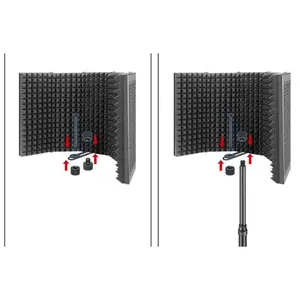 Microphone 6 in 1 Adjustable Vocal Booth Set