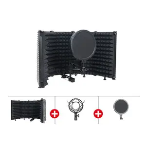 6 in 1 Adjustable Microphone Vocal Booth Sets