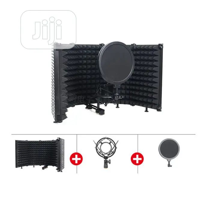 6 in 1 Adjustable Microphone Vocal Booth Sets