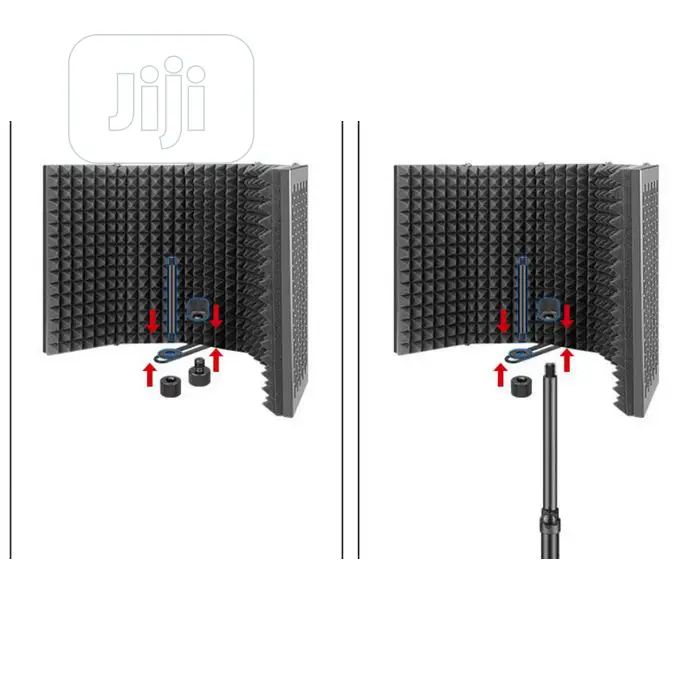 6 in 1 Adjustable Microphone Vocal Booth Sets