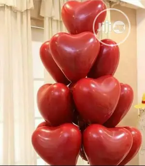 Red Heart Balloons