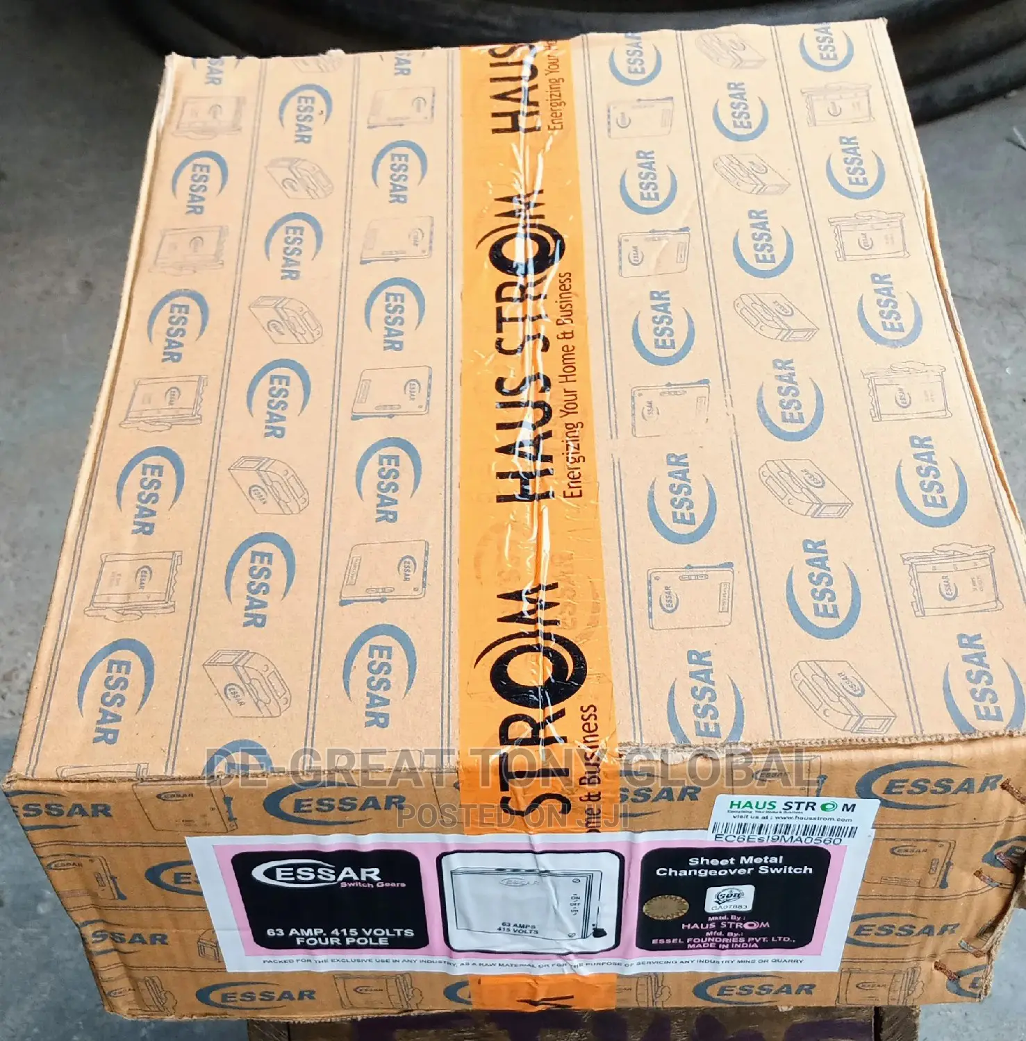 63amps Changeover Essar