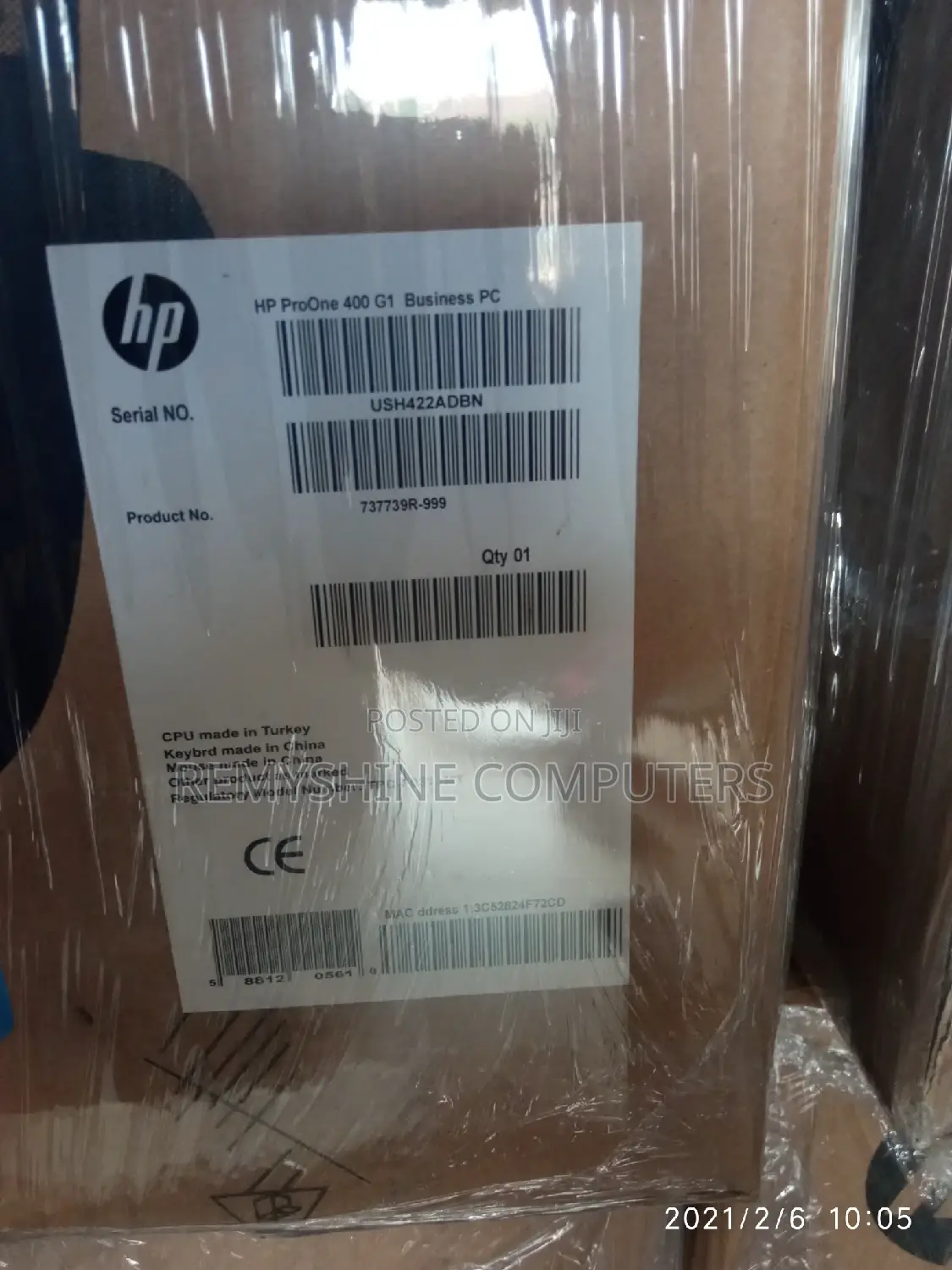 New Desktop Computer HP ProOne 400 4GB Intel Core I5 SSD 500GB