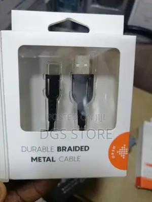 Porodo Matallic Cable Braided 2.4 With Type C Cable