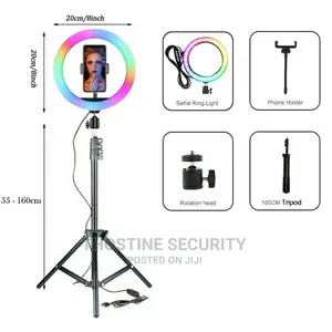 RGB 12 Inches Ring Light With Stand Coloured Light