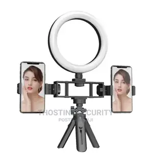 Ring Light With Double Phone Holder for Live Streaming