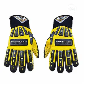 Waterproof Durable Yellow/Black Protective Gloves