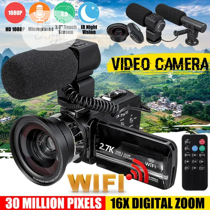 Night Vision Wi-Fi HD External Mic Wide Range Digital Camera