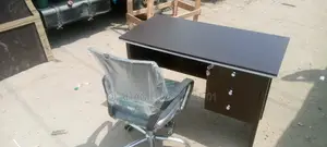 Newly Made Office Table+ Swivel Back Net Chair