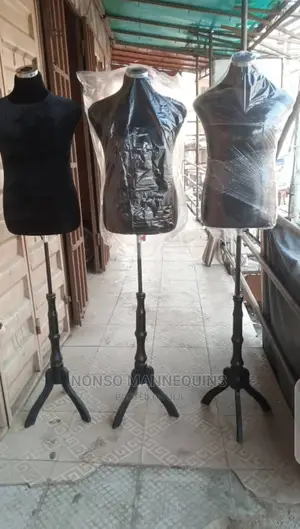 Male Pinnable Dressform With Tripod Wooden Base Stand