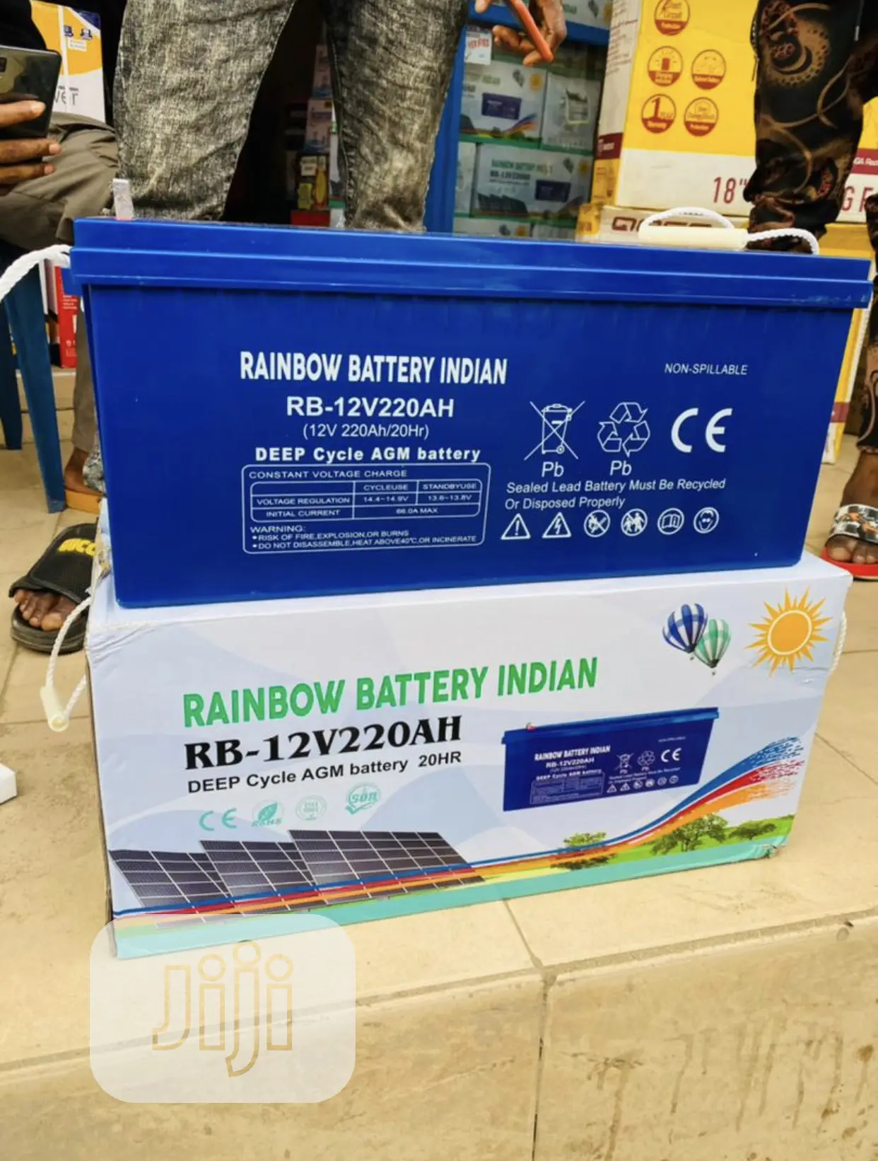12v220ahs Rainbow Solar Battery India