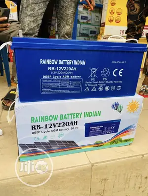 12v220ahs Rainbow Solar Battery India