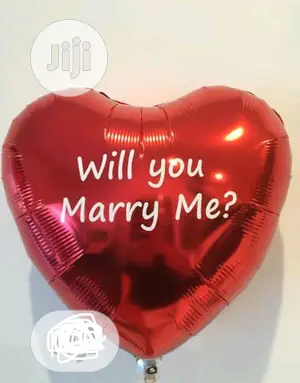 Latex and Foil Red Heart Balloons