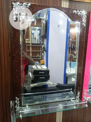 Single Shelve Mirror Pink 1