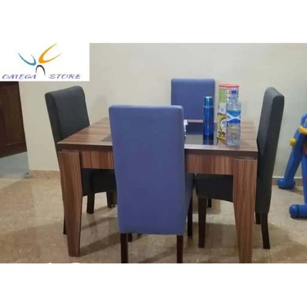 4 Seater Multicolored Dining Seat With Table