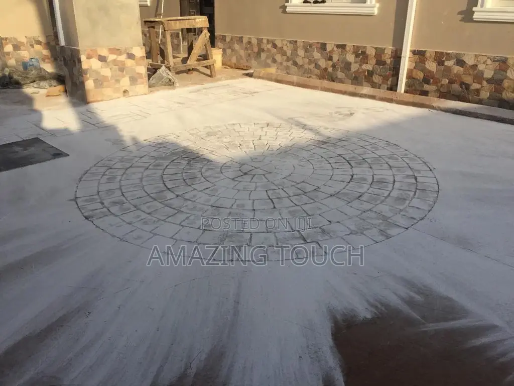 Stamped Concretes Floor Interlock Floor
