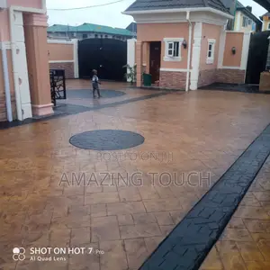 Stamped Concretes Floor Interlock Floor