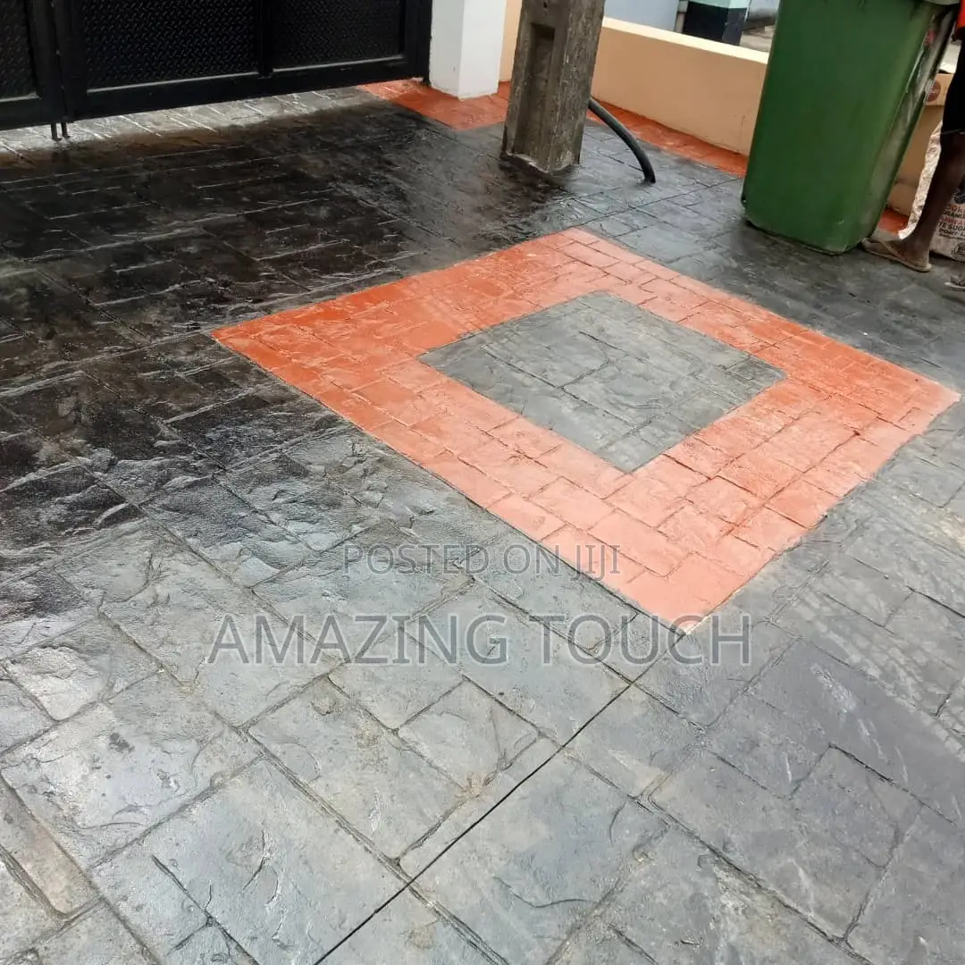 Stamped Concretes Floor Interlock Floor