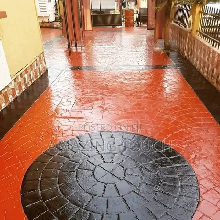 Stamped Concretes Floor Interlock Floor