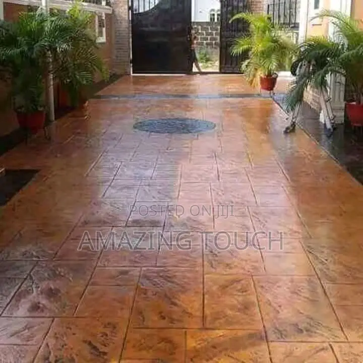 Stamped Concretes Floor Interlock Floor